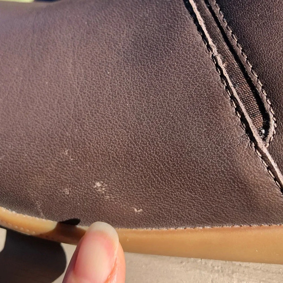 NWOT Ahnu Womens Leela Leather Ankle Bootie in Brown - Size 11 - Picture 9 of 9